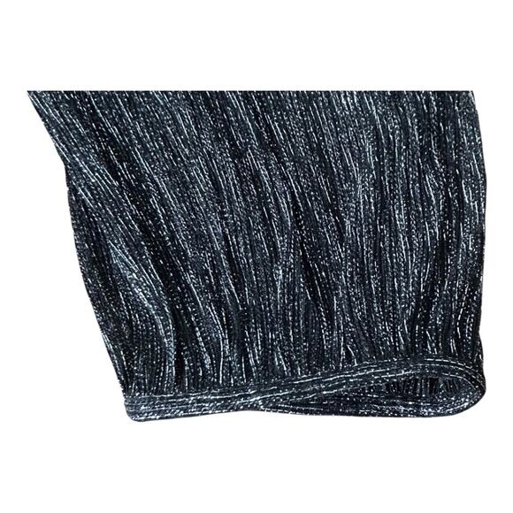 IRO Irisa Mini Dress Black Silver Metallic Holiday Size 40 US 8 - Picture 6 of 11